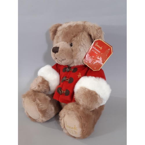 1275 - 7 Harrods Christmas issue Teddy Bears,  for years 1999, 2001, 2002, 2012 'Chester', 2013 'Sebastian'... 