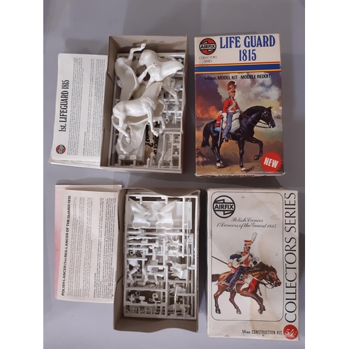 1280 - Boxful of started and un-started modelling kits, mainly historical mounted military figures includin... 