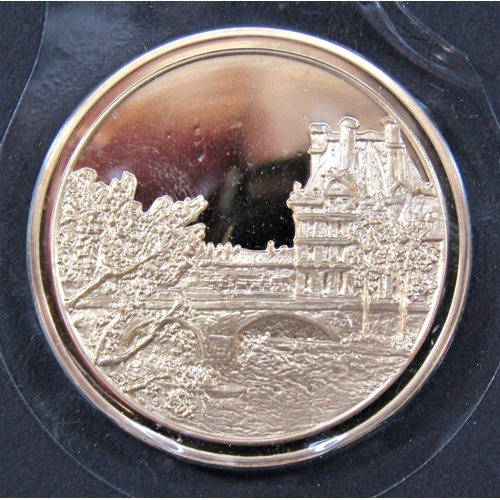 2265 - A complete collection of fifty silver gilt “Les Chefs- D’Oeuvre De L’ Impressionnisme” medallions fe... 