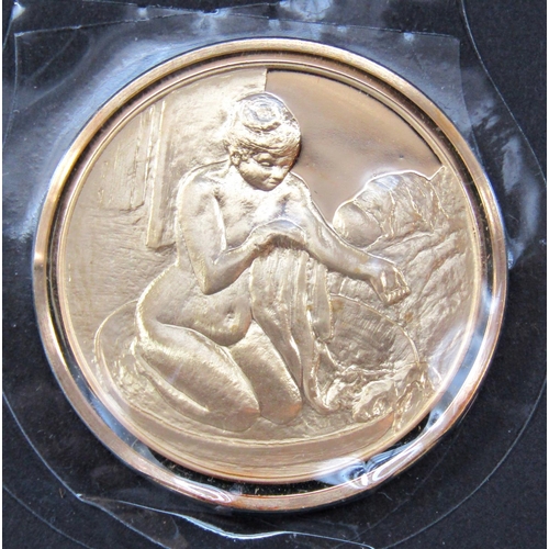 2265 - A complete collection of fifty silver gilt “Les Chefs- D’Oeuvre De L’ Impressionnisme” medallions fe... 