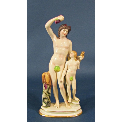 2092 - A collection of figurines comprising blanc de chine Venus Con Pomo and Perseus and a third character... 