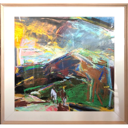 1075 - David Prentice (1936-2014) - 'Coloured Counties - As Old As The Hills' (1991), pastel on paper, sign... 