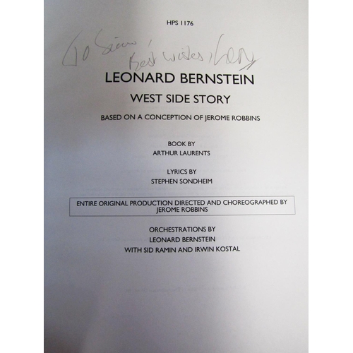 1252 - Leonard Bernstein - West Side Story (with orchestrations by Leonard Bernstein) with notations to the... 