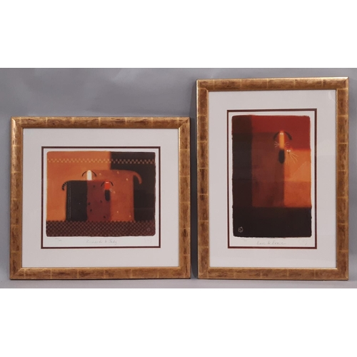 1041 - Govinder Nazran (1964-2008) - Two limited edition photolithographs: 'Eric & Ernie' and 'Richard & Ju... 