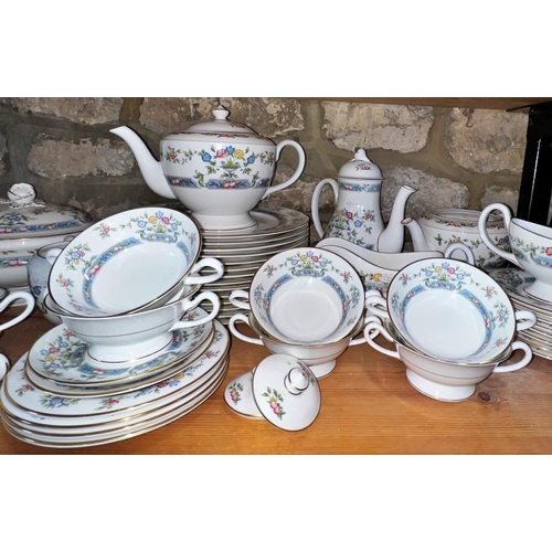 2001 - A large collection of Royal Worcester bone china Mayfield pattern tea, coffee and dinner wares compr... 