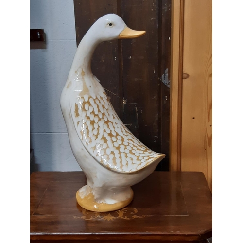 3035 - A ceramic goose, 44cm tall