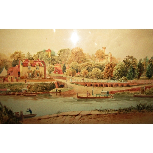 1005 - Ernest Parkman (1856-1921) - Two Watercolours: Arley Ferry at Bewdley, Worcestershire, and another E... 