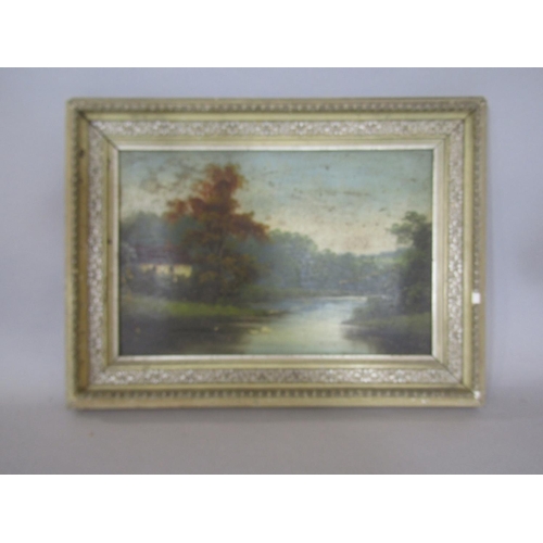 1031 - Four Oil Paintings on Board of Country Scenes (English School) - C.S. Bright (1910), signed and date... 
