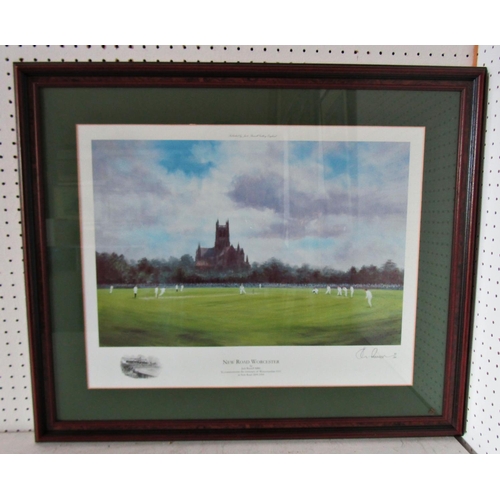 1069 - (Local, Cricketing, Rugby Interest) Six Framed Prints to Include: After David Stallard - 'Leading Gl... 