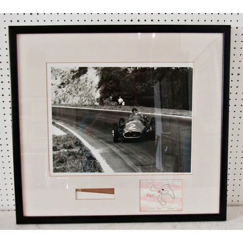 1073 - Seven Racing Prints and Photos to Include: Roland Holt - 'Juan Manuel Fangio' limited edition print,... 