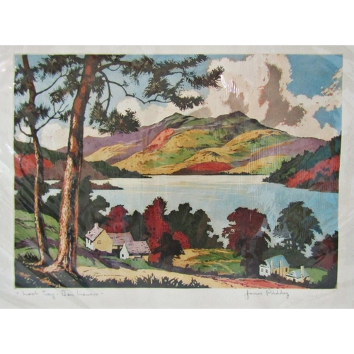 1099 - James Priddey (1916-1980) - Two artist's proof aquatints in colours, 'Loch Tay - Ben Lawers' and 'Wi... 