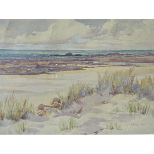 1118 - Five Watercolours to Include: Clifford George Blampied (1875-1962) - Beach Landscape, signed lower r... 