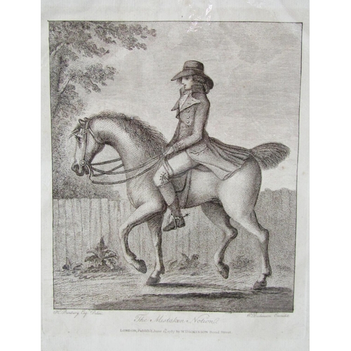 1121 - Collection of 18th/19th Century Equestrian Themed Prints to Include: W. Dickinson - 'The Mistaken No... 