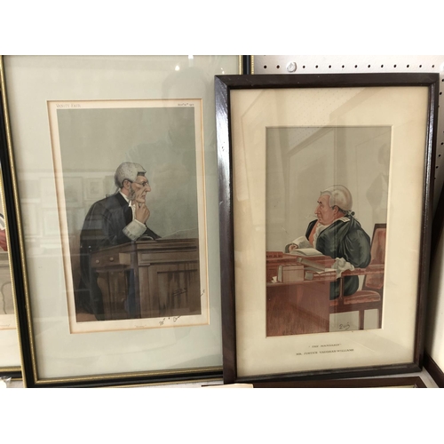 1022 - Thirteen Vanity Fair Spy Chromolithograph prints of THE BENCH AND BAR to Include: Justice Vaughan-Wi... 