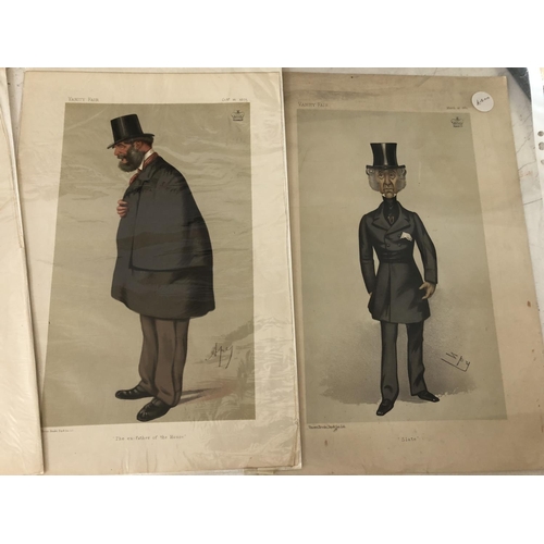 1028 - Ten Vanity Fair Spy, Ape and Other Prints of JOURNALISTS and BUSINESSMEN/INDUSTRY to Include: Viscou... 
