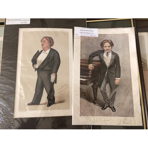 1030 - Fourteen Vanity Fair Spy and Ape Prints of THE ARTS, together with 'Corney Grain and George Grossman... 