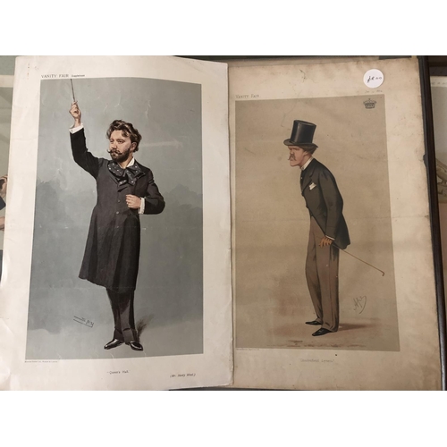 1030 - Fourteen Vanity Fair Spy and Ape Prints of THE ARTS, together with 'Corney Grain and George Grossman... 