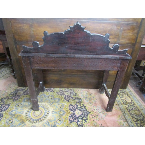 3547 - A Victorian oak hall table with frieze drawer on square cut supports, with green man, lion mask, and... 