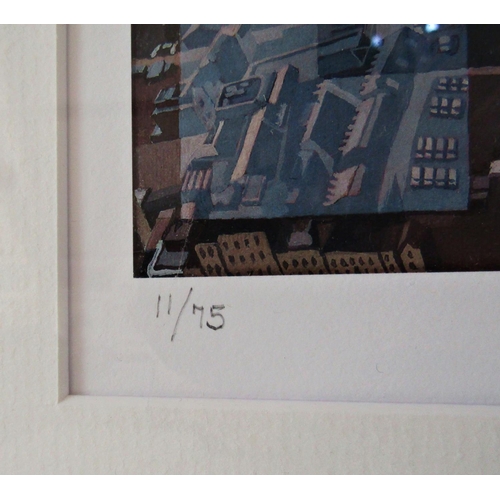 57 - Les Matthews (b.1946-2023) - 'In the Shadow of The Shard', limited edition giclee, signed and number... 