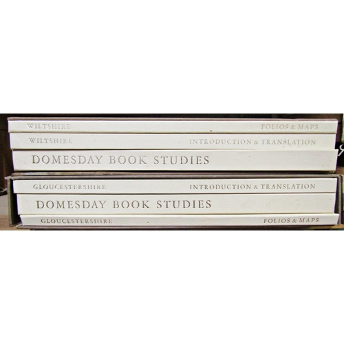 160 - The Domesday Book Studies including introduction and translation, folio's and maps and two volumes r... 