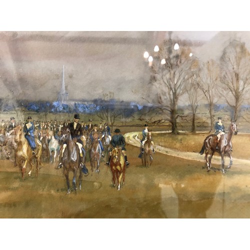 78 - Michael Lyne (1912-1989) Two Original Gouache Paintings of The Beaufort Hunt to Include: 'Beaufort a... 