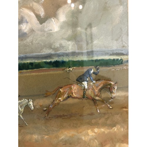 78 - Michael Lyne (1912-1989) Two Original Gouache Paintings of The Beaufort Hunt to Include: 'Beaufort a... 