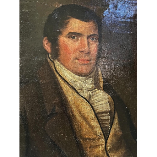 8 - (19th Century, English School) Quarter Portrait of a Gentleman, oil on canvas, 66 x 51.5 cm, gilt fr... 