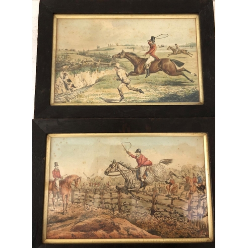 113 - After Henry Thomas Alken (1785-1851) - Five 19th Century Sporting Hand-Coloured Lithographs, approx.... 