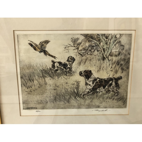 114 - Eight Framed Prints to Include: Henry Wilkinson (1921-2011) - limited edition drypoint etching in co... 