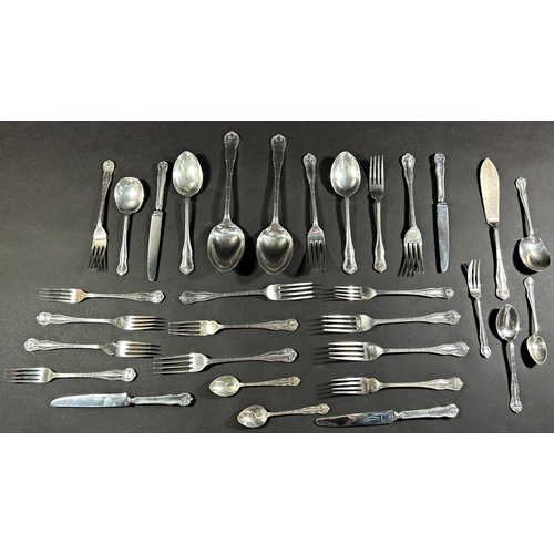 1178 - A large quantity of J T Epworth & Sons stainless steel cutlery, including main knives and forks, des... 