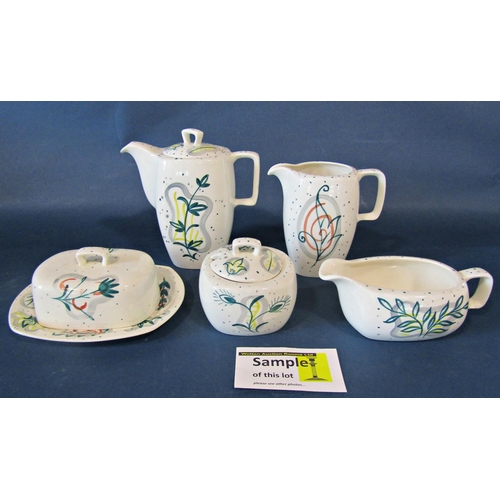 1007 - A large collection of Midwinter Primavera tea coffee and dinner wares comprising coffee pot, tea pot... 