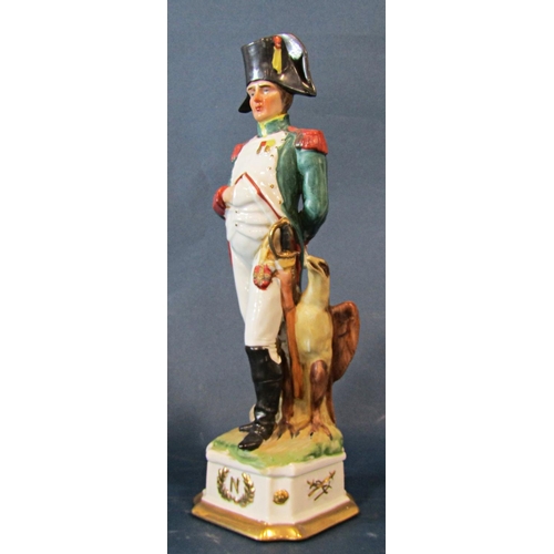 1011 - A collection of fourteen Napoleonic figures in military costume, 30cm tall approx