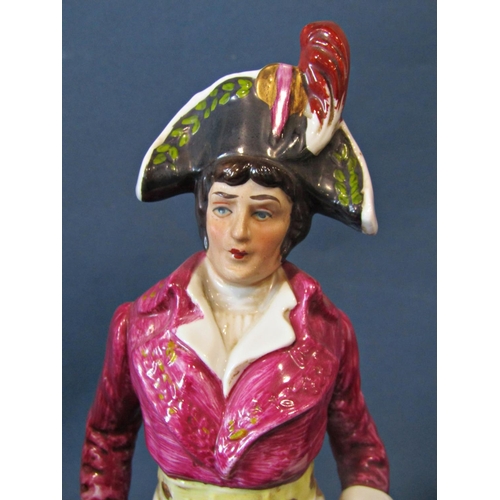 1011 - A collection of fourteen Napoleonic figures in military costume, 30cm tall approx