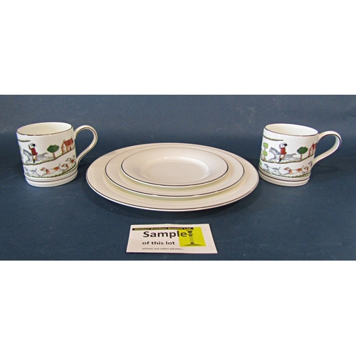 1015 - Royal Doulton 'Platino' ceramics to include 10 dinner plates, side plates, tea cups and saucers, tog... 