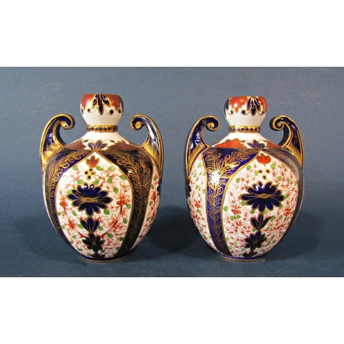 1036 - A pair of Royal Crown Derby Imari pattern vases, 16cm tall approx, together with collection of Royal... 