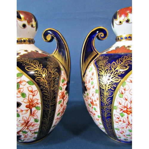 1036 - A pair of Royal Crown Derby Imari pattern vases, 16cm tall approx, together with collection of Royal... 