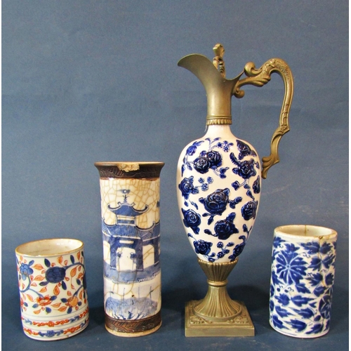 1051 - Eleven Chinese 18th/19th century and later blue and white porcelain jars, pots and vases to include:... 