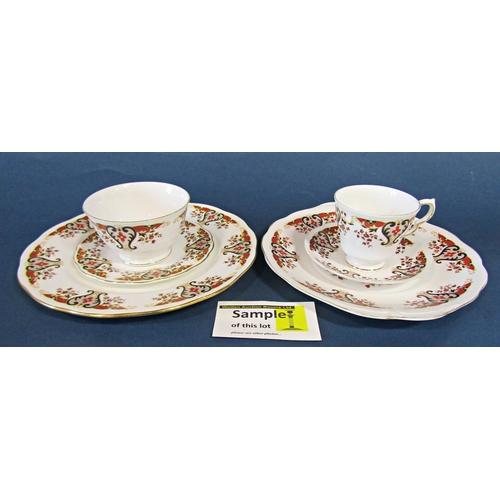 1094 - A Colclough Royale collection of teawares, sandwich plate