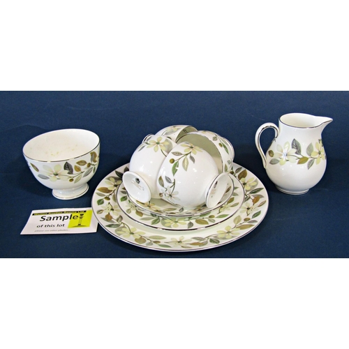 1103 - Arabesqueware, Susie Cooper coffee cans and saucers together with a Wedgwood Beaconsfield floral pat... 