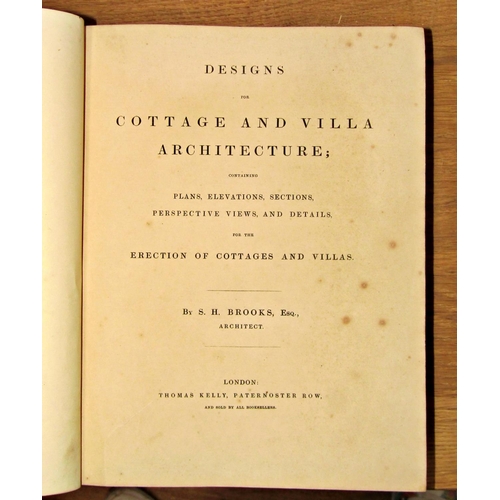 202 - Practical Masonry, Brick Laying and Plastering 1852, designs for cottage and villa architecture by S... 