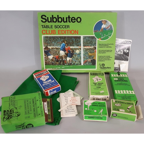 267 - Vintage Subbuteo games including Table Soccer Club Edition, England and New Wales teams, Corner Kick... 