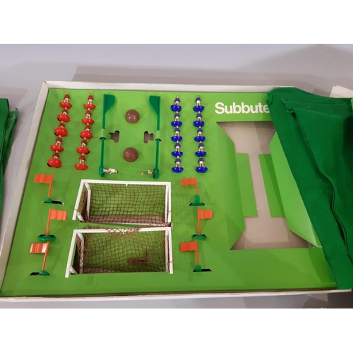 267 - Vintage Subbuteo games including Table Soccer Club Edition, England and New Wales teams, Corner Kick... 