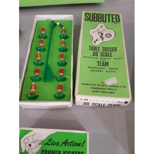 267 - Vintage Subbuteo games including Table Soccer Club Edition, England and New Wales teams, Corner Kick... 