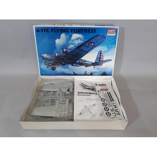 244 - 7 boxed model kits of WW2 aircraft, 1:72 scale including kits by Airfix, Academy, Revell, Matchbox a... 