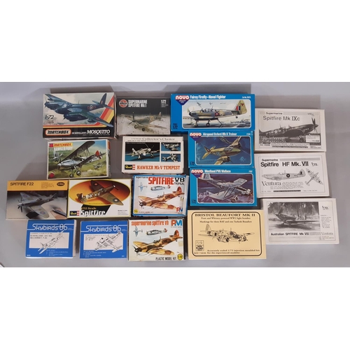 248 - 17 boxed model aircraft kits 1:72 scale including kits by Novo, Airfix, Matchbox, Revell, Testors, S... 