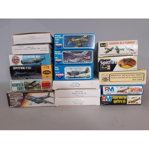 248 - 17 boxed model aircraft kits 1:72 scale including kits by Novo, Airfix, Matchbox, Revell, Testors, S... 