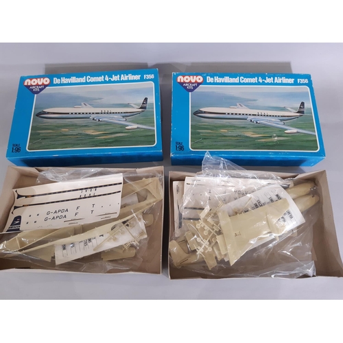 241 - 7 boxed model aircraft kits in 1:144 and 1:96 scale including kits by Novo, Revell and Baco Vaso, to... 