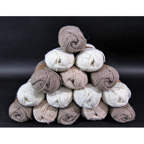 1542 - 60+ Drops 'Lima' alpaca/wool mix balls of wool, various colours including dark blue x 18 and mauve x... 