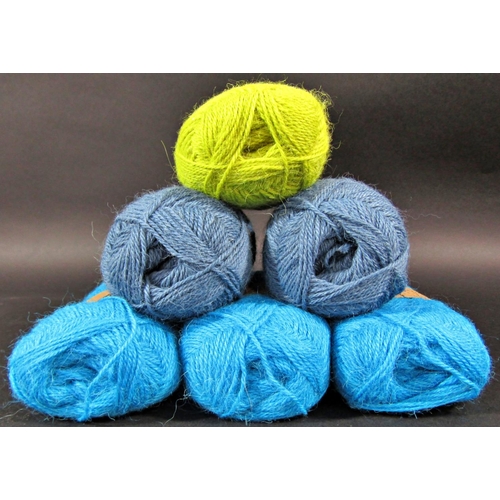 1535 - 48 balls of 50g wool by Drops including 40 unused in various shades of blue, 100% alpaca, and 8 ball... 