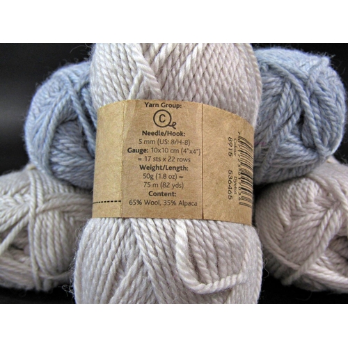 1535 - 48 balls of 50g wool by Drops including 40 unused in various shades of blue, 100% alpaca, and 8 ball... 